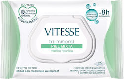 Vitesse Tri-mineral Makeup Remover Wipes for Skin