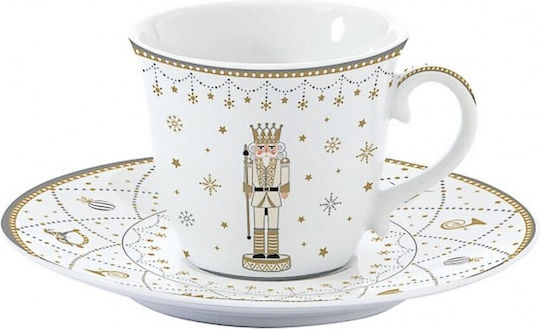 Easy-Life Royal Nutcracker Cană Ceai Din porțelan Alb 200ml