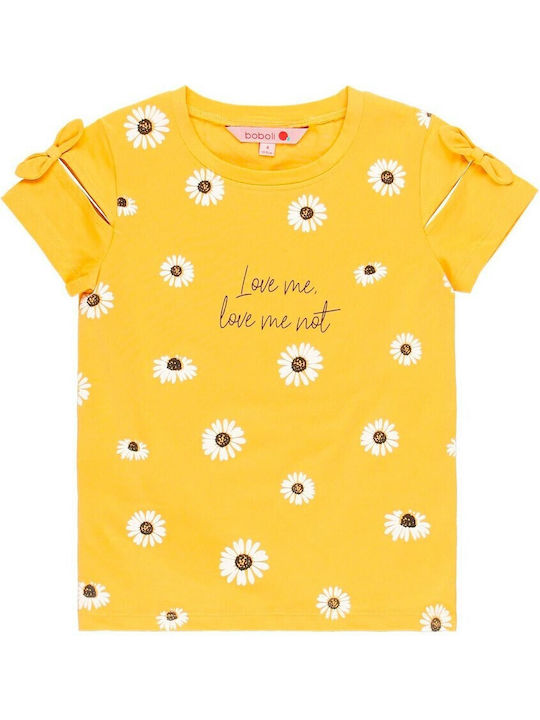 Boboli Kids Blouse Short Sleeve Yellow