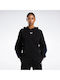 Identity Cropped Women's Sweatshirt Hooded Black