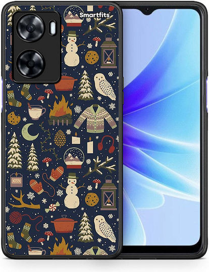 Smartfits Umschlag Rückseite Schwarz (Oppo A57 4G) A00_SM1-OP-A57S_CHRISTMASELEMENT