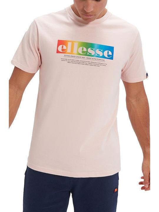 Ellesse T-shirt Bărbătesc cu Mânecă Scurtă Pink