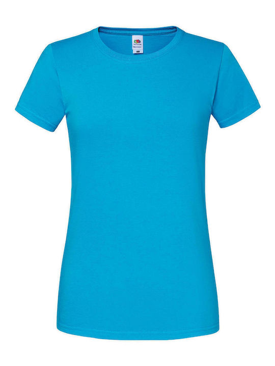 Fruit of the Loom T Men's Short Sleeve Promotional T-Shirt Azure Blue