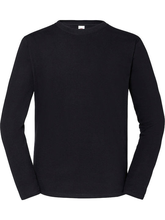 Fruit of the Loom T Men's Long Sleeve Promotional T-Shirt Black
