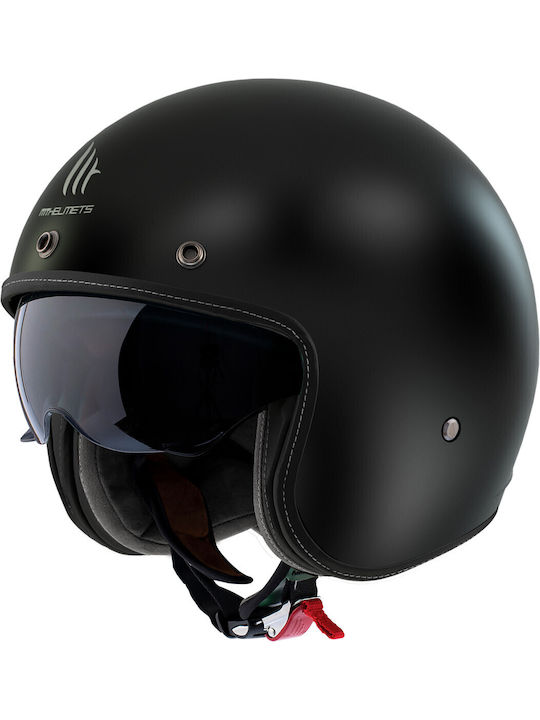 MT Le Mans 2 Sv S Black Matt Motorcycle Helmet Jet ECE 22.06 1100gr