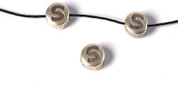 Γράμμα Metallic Craft Bead Silver