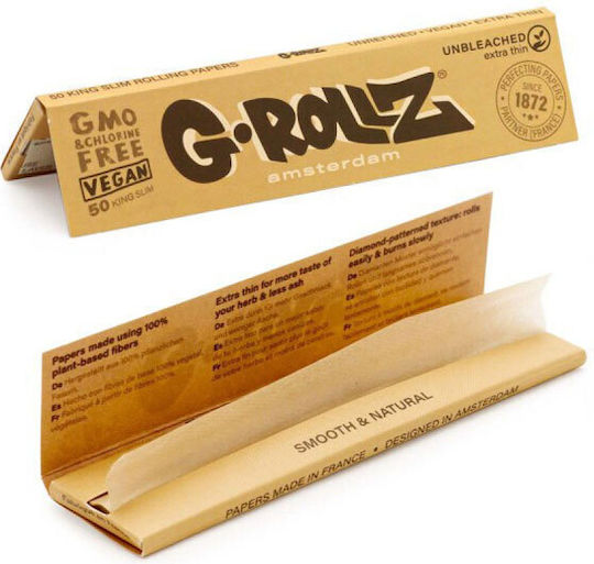 G-Rollz Foițe de Țigări Rulate Slim King Size 50 foi 50buc