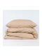 Ravelia Παπλωματοθήκη Βαμβακερή Υπέρδιπλη 220x240 Beige