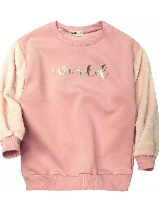 Nek Kids Wear Kinder-Sweatshirt Pink