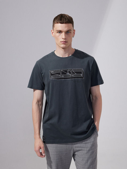 Diverse System Men's Short Sleeve T-shirt Petrol