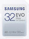 Samsung Evo Plus 2021 SDHC 32GB Klasse 10 U1 V10 UHS-I