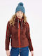 Fleece Γυναικεία Ζακέτα με Φερμουάρ ''Uluru Rust Red''