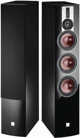Dali Rubicon 6 Paar Hi-Fi Lautsprecher Boden 200W 3 Anzahl von Fahrern B20xT38xH99cm. Gloss Black