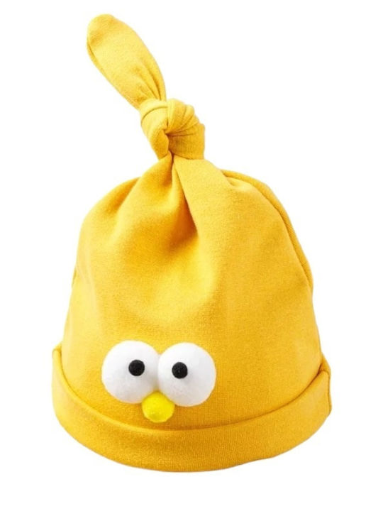 TakTakBaby Kids Beanie with Scarf Knitted Yellow