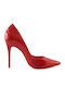 Leder Pumps Rot