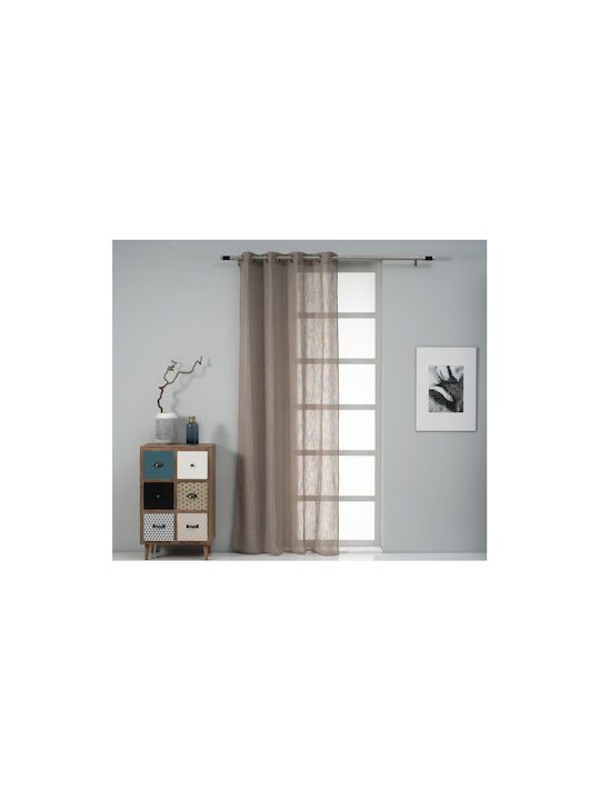 Easy Home Perdea cu Capse Celeste Bej 140x260cm