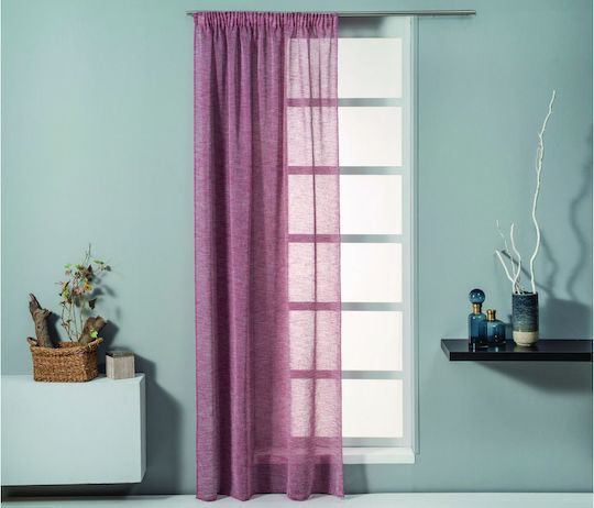 Easy Home Завеса с Плик с писалка Carina Бордо 140x270бр