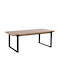 Rectangular Central Coffee Table Shaben Wooden Sonoma Black W120xD60xH46cm