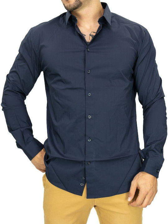 Celio Long-sleeved Shirt Blue