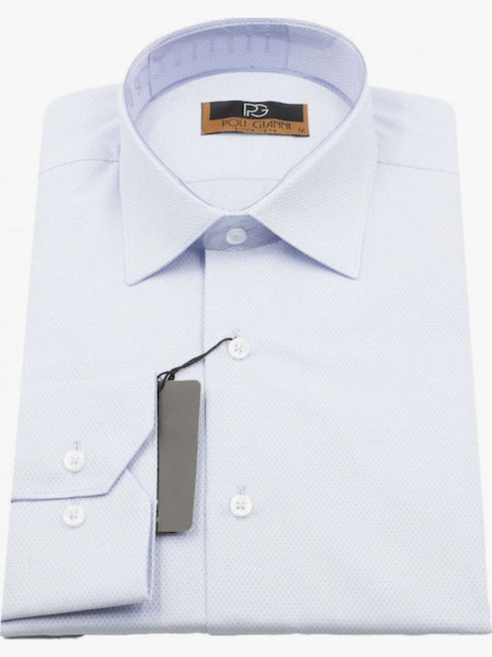 Domino Long-sleeved Shirt Light Blue