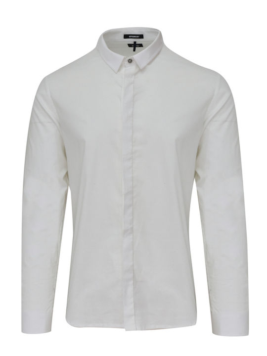 Officina36 Men's Shirt Long-sleeved White.