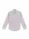 Long-sleeved Cotton Shirt Red
