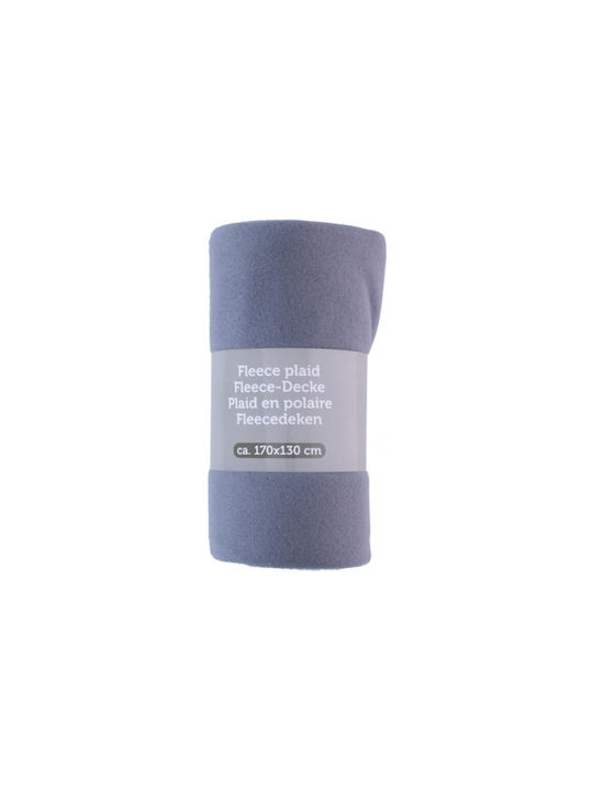 Κουβέρτα Fleece Μονή 170x130εκ. Μπλε Ραφ 49512