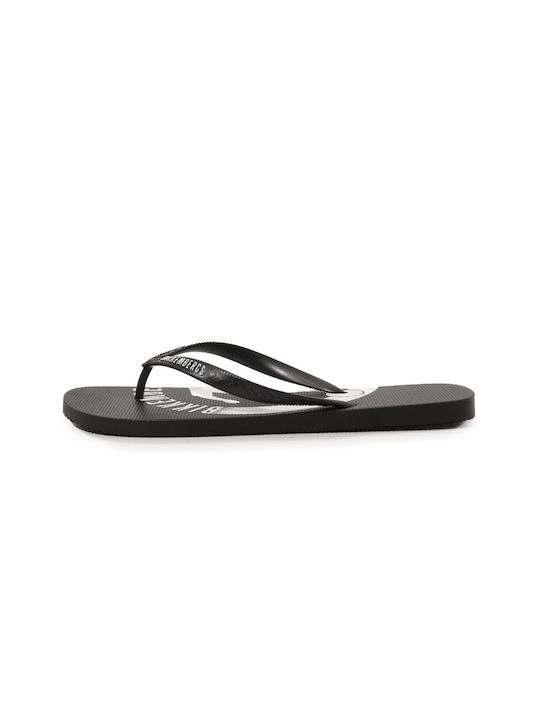 Bikkembergs Herren-Flip-Flops Schwarz