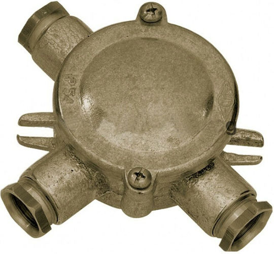 Andromeda Surface Mounted Electrical Box Branching IP64 in Bronze Color