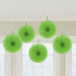 Hanging Ornament for Party in Green color 5pcs