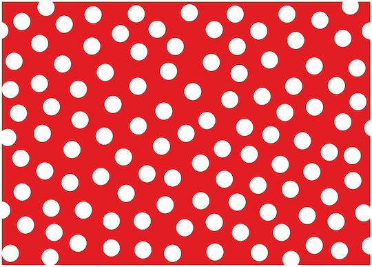 Platzdeckchen Stoff Rot 30x42cm 12Stück