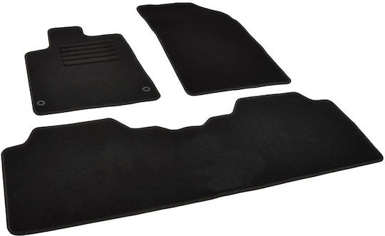 Rigum Set of Front and Rear Mats 3pcs for Citroen C5 2002 2008 Black