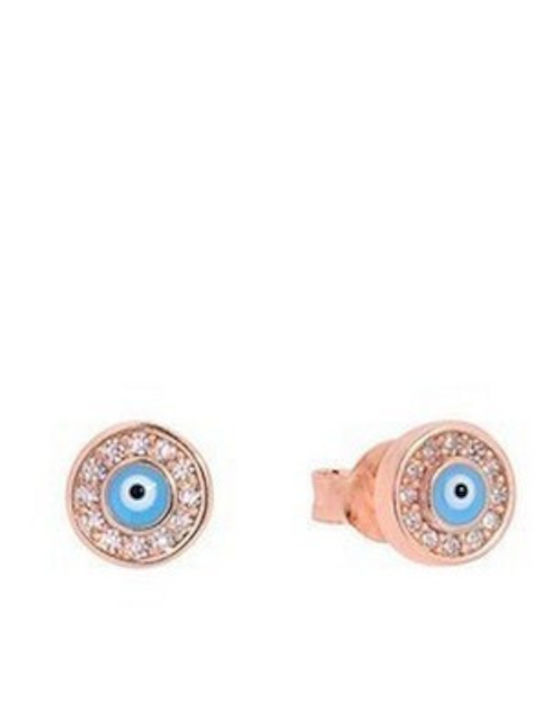 Prince Silvero Gold Plated Kids Earrings Studs with Stones made of Silver