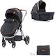 Chipolino Adjustable 2 in 1 Baby Stroller Suitable for Newborn Onyx