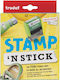 Trodat Self-Inking Text Stamp with Black Ink