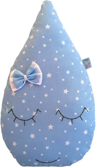 Bunny Bebe Handmade Pernă Decorativă pentru Pătuț Picătură Albastru deschis 38x25cm