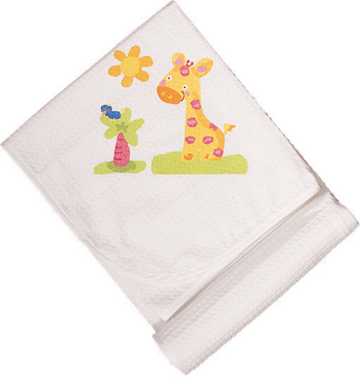 Mother Baby Blanket Nursery Swaddling Blankets Waffle White White 80x90cm