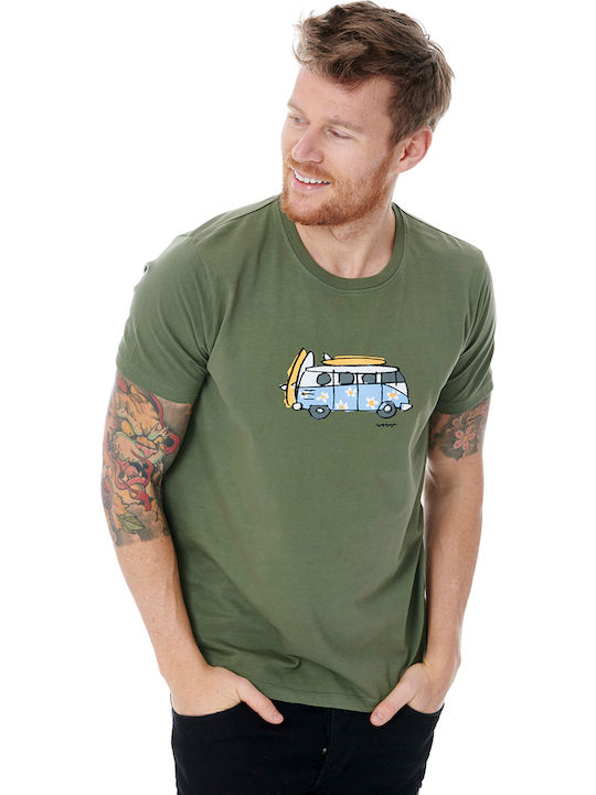 Callate la Boca Men's Short Sleeve T-shirt Olive.