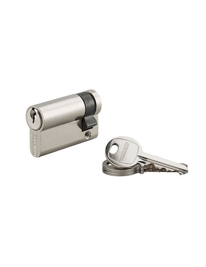 Thirard Lock Cylinder Security Half 60mm with 3 Keys Silver