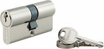 Thirard Lock Cylinder Security 60mm (30-30) with 3 Keys Silver