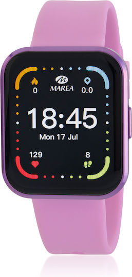 Marea B63003/4 Smartwatch with Heart Rate Monitor (Purple)