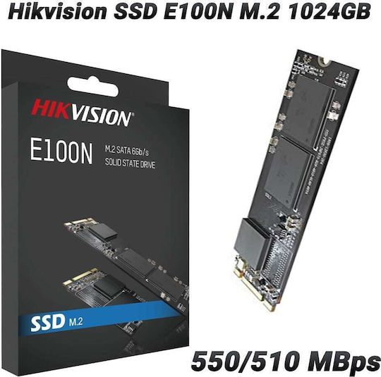 Hikvision E100N SSD 1TB τύπου M.2 με σύνδεση SATA III HS-SSD-E100N/1024G