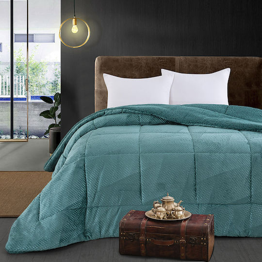 Beauty Home Duvet Cover Super King 240x260cm Petrol Blue 11560KVBPMGΙ 300 GSM