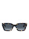 Tommy Hilfiger Women’s Sunglasses with Brown Tartaruga Horn-Rimmed Frame and Blue Gradient Lens TH2052/S 1ZN/08