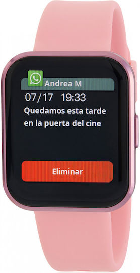Marea B63003/3 Smartwatch με Παλμογράφο (Ροζ)