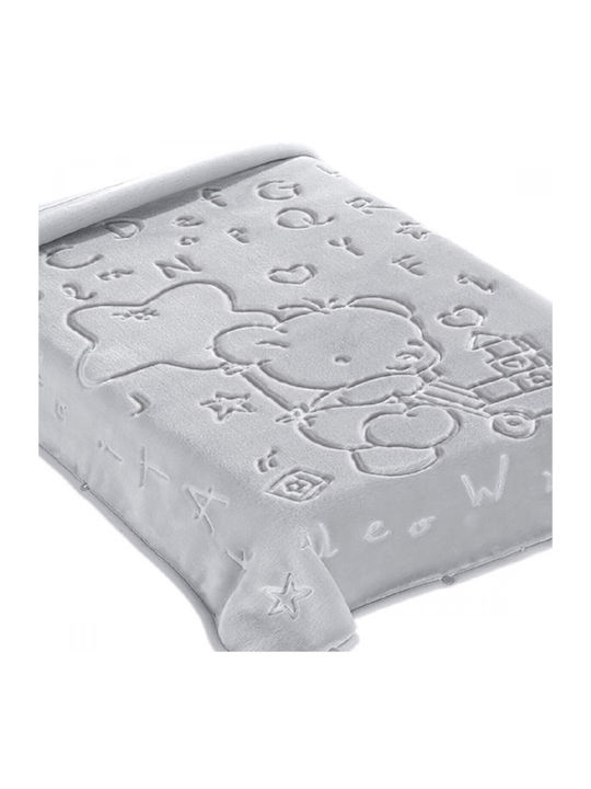 Belpla Blanket Spanish Nursery Swaddling Blankets Ster 521 Gray Grey 80x90cm