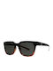 Volcom Morph Men's Sunglasses with Brown Tartaruga Plastic Frame and Gray Lens VE03000902-GLOSS
