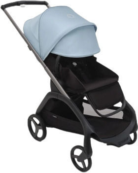 Bugaboo Dragonfly Complete Ρυθμιζόμενο Καρότσι Μωρού Kατάλληλο από 6+ Mηνών Midnight Black-Skyline Blue 7.9kg