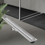 LuxeBath Stainless Steel Double Channel Floor Gray