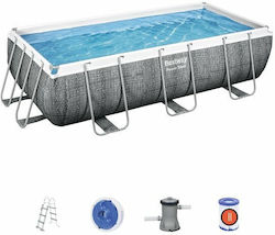 Bestway Power Steel Swimming Pool PVC Above Ground 404x100cm